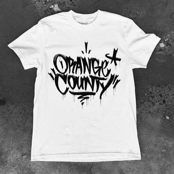 Orange County tee (white)