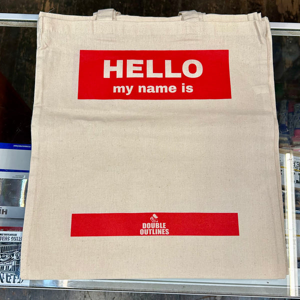 Hello Tote Bag (red)