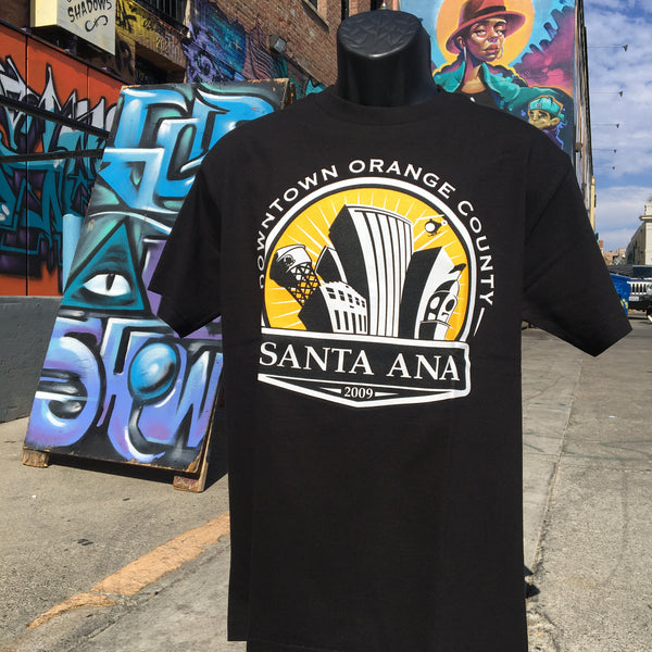 Santa Ana City tee (black) - GCS Clothing