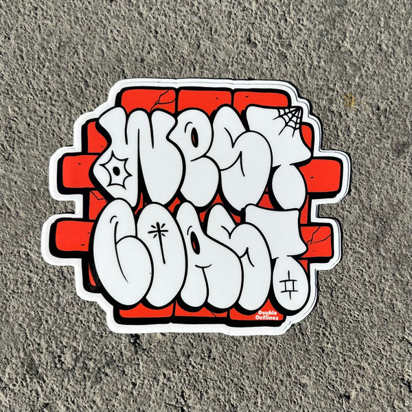 West Coast Throw Sticker