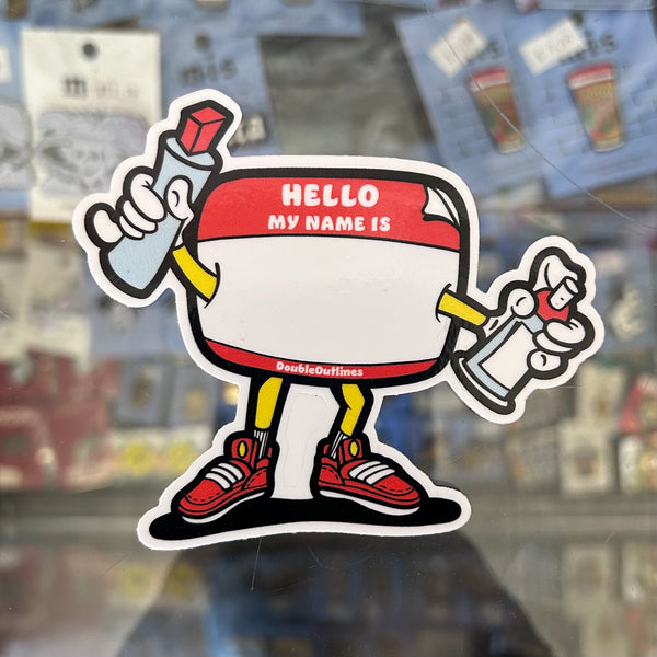 Hello My Name Is sticker – GCS Clothing