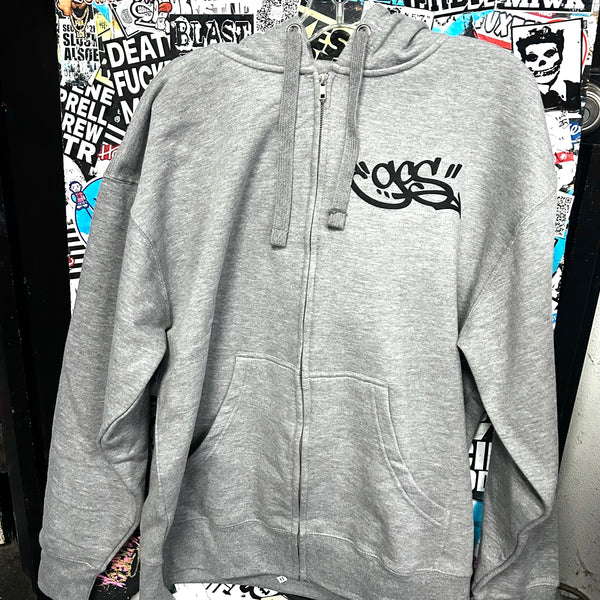 MF DOOM Zip Up Sweater (ath grey)