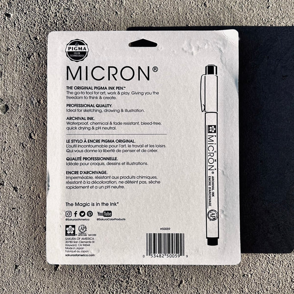 MICRON 10 pc Set Black