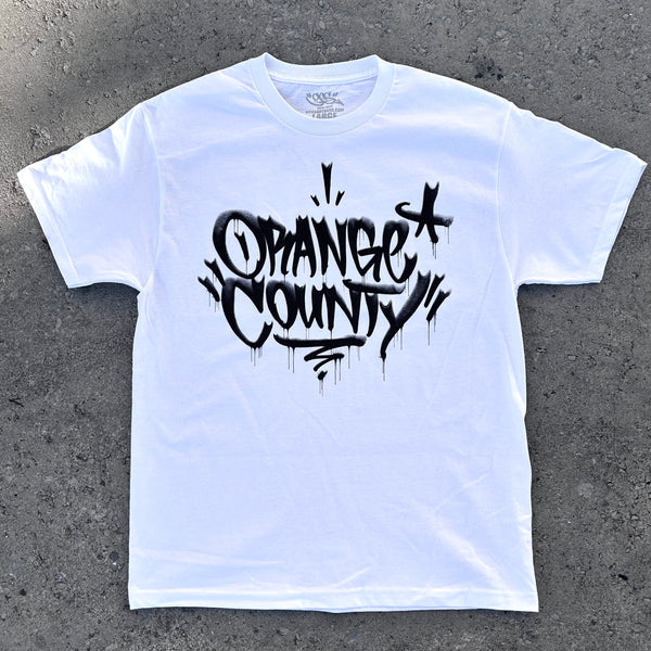 Orange County Tee (white)