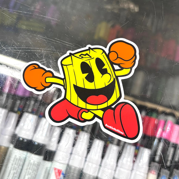 Cap Man Sticker