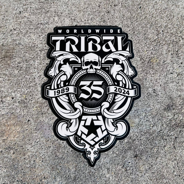 Tribal 35 Years sticker