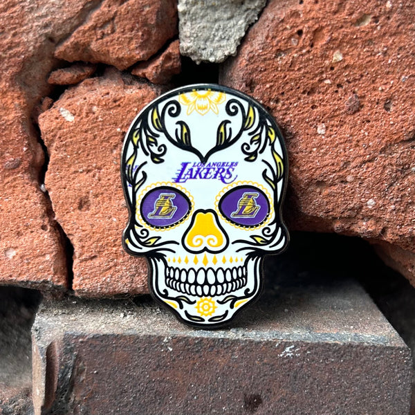Lakers Skull pin - GCS Clothing