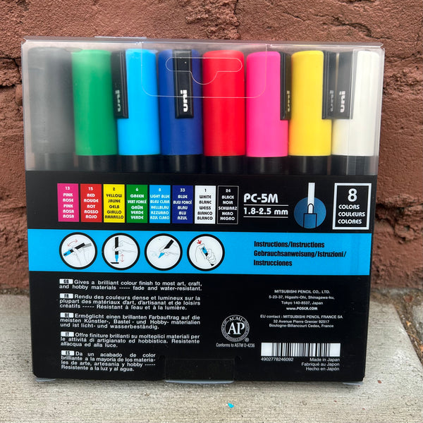 POSCA PC-5m 8pc set