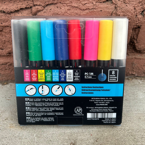 POSCA PC-1M 8pc set