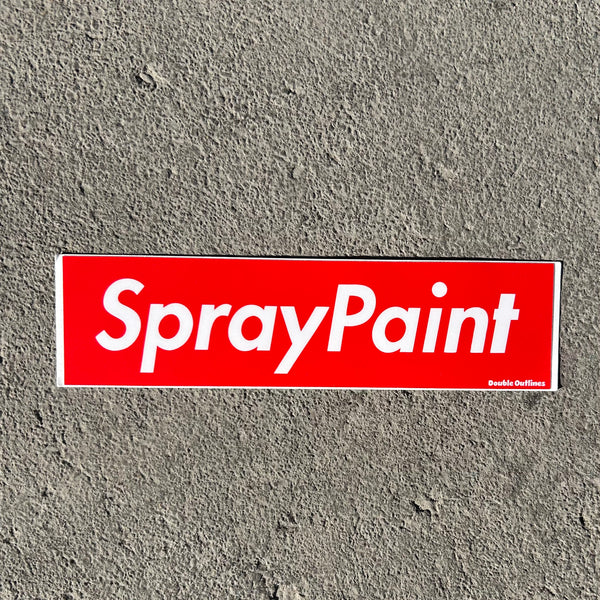 Hype Beast Spray Paint Sticker
