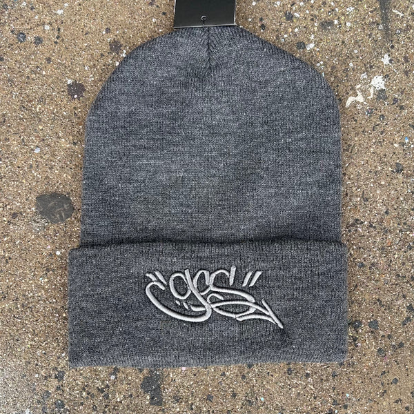 GCS Logo Beanie (char grey/grey) - GCS Clothing