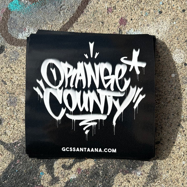 Orange County sticker (black)