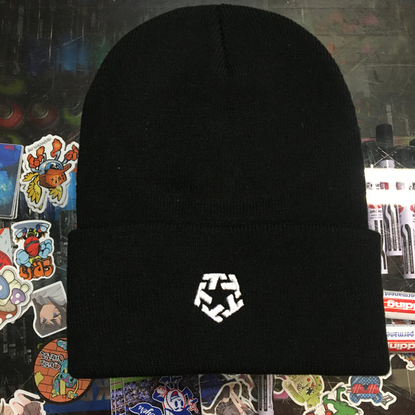 T Star Cuffed Beanie (black)