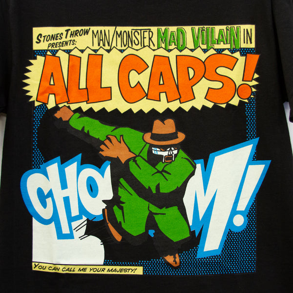 All Caps tee (black) - GCS Clothing