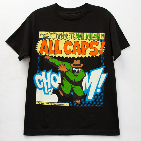 All Caps tee (black) - GCS Clothing