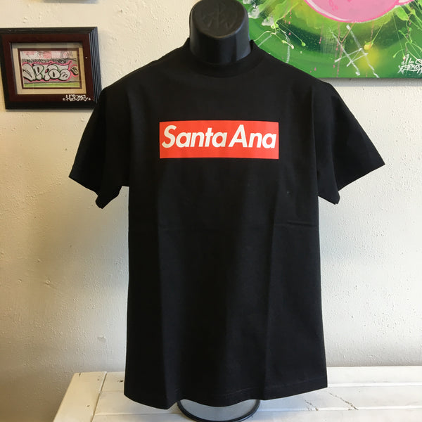 Santa Ana tee (black) - GCS Clothing