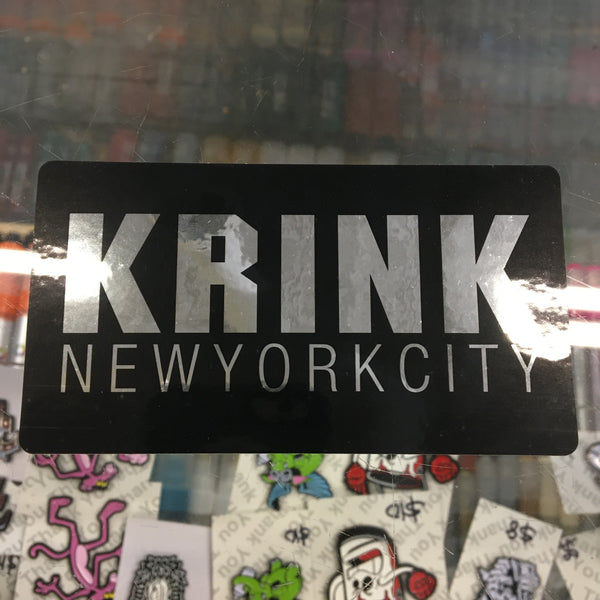 KRINK sticker (black) - GCS Clothing