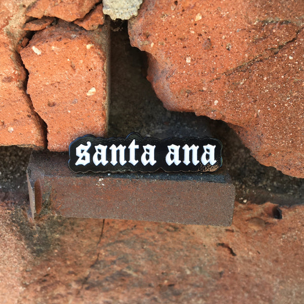 Santa Ana black pin - GCS Clothing