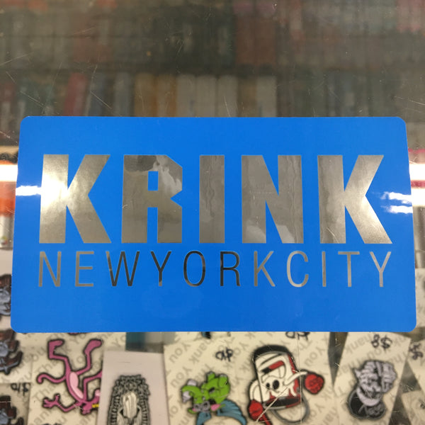KRINK sticker (blue) - GCS Clothing