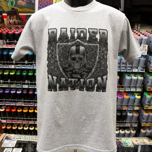 The Nation tee (ath grey) - GCS Clothing
